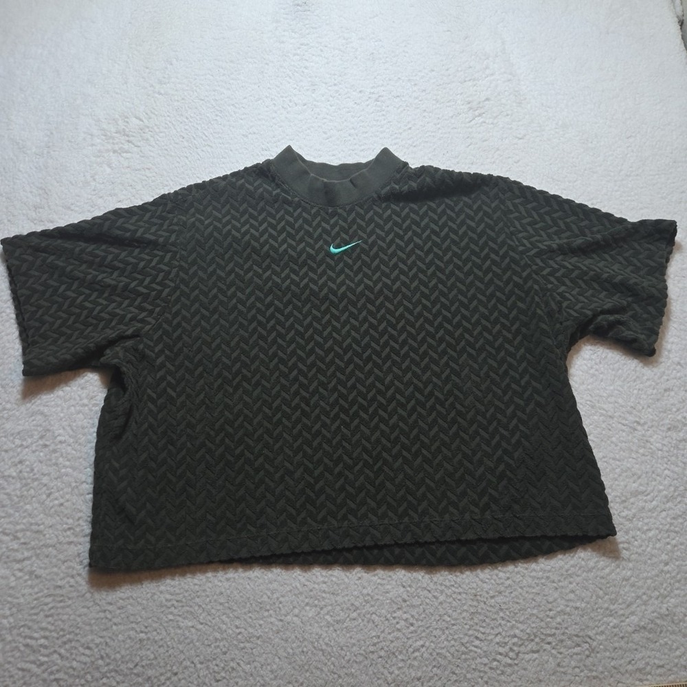 Nike Modern Everyday Sportswear Green Top DQ6788 355 Women's Size XXL